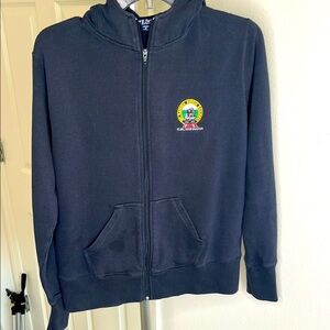 Mount Rainier scenic railroad zip up hoodie jacket size small logo sport tek